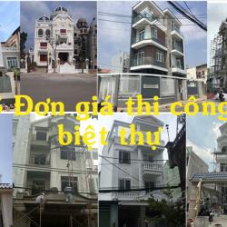 Đơn giá thi công biệt thự