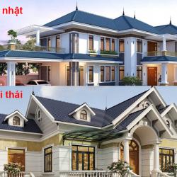 So sánh mẫu biệt thự mái Nhật và biệt thự mái Thái, xu hướng hiện nay ra sao?